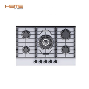 OEM ODM Estufa China Factory Built-in Tempered Glass 5 Burners Gas for Home Kitchen - Product Image 1