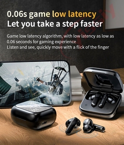 Auriculares ANC TWS <span class=keywords><strong>2024</strong></span> en la oreja Auriculares inalámbricos con cancelación activa de ruido Pantalla táctil inteligente Micrófonos ENC Auriculares para juegos de música - Product Image 3