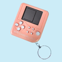 Mini console de jeu vidéo vintage à main, porte-clés, ornement à suspendre, porte-clés de jeu vidéo