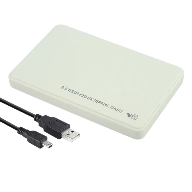 2.5 Inch Notebook SATA HDD Case to Sata USB 2.0 SSD HD Hard Drive Disk External Storage Enclosure Box With USB 2.0 Cable