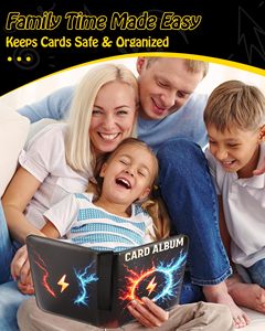 Álbum para Tarjetas Coleccionables de Pokémon, Impermeable, con 4 y 9 Bolsillos, Capacidad para 400 Tarjetas, con Cierre de Cremallera - Product Image 6