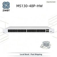 Switch Cisco Catalyst Meraki MS130-48P-HW de 48 Puertos Gigabit PoE+ con Presupuesto PoE de 740W, 4x1G SFP Uplinks, 104Gbps, Administrado en la Nube para Empresas