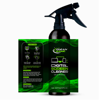 Étiquettes autocollantes personnalisées en vinyle BOPP imperméable, résistantes aux produits chimiques et aux UV, pour bouteilles de nettoyant en spray, étiquettes d'emballage autocollantes
