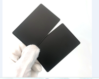 Kartu Nama Bisnis Logam NFC 1.0mm Tebal 13.56mhz Chip NFC Warna Hitam Doff Emas Perak Putih untuk Berbagi Media Sosial Mendukung Kustomisasi