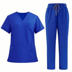 Tenues d'infirmières de haute qualité, col en V, douces, pour thérapeutes en cliniques vétérinaires, infirmières de cliniques, style tendance - Product Image 3
