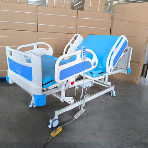Medizinisches Patientenbett 3-Funktionen ICU Elektrisches Krankenhausbett mit Matratze - Product Image 2