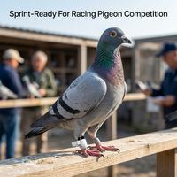 Traceur GPS ultra-compact pour bagues de pattes de pigeon avec puce de précision, batterie de 45 mAh et étanchéité IP67 pour les éleveurs de clubs