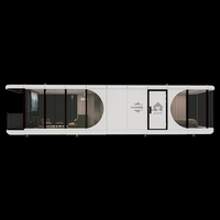 Maison Modulaire en Panneaux Sandwich Métalliques à 2 Étages, Connectée à l'Énergie Solaire, pour Bureaux, Hôtels, Centres Commerciaux – Design Moderne et Rapide
