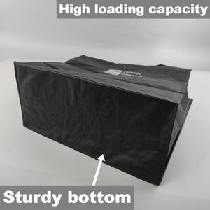 Sac fourre-tout en tissu tissé PP avec logo personnalisé, grande capacité, réutilisable, pliable, pour les courses au supermarché ou pour offrir en cadeau - Product Image 3