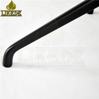 Pièces de base de chaise de salle à manger pivotante inclinable à 4 pieds en aluminium noir revêtu de 67 cm de diamètre