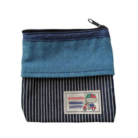 Ensemble d'organisateurs en toile motif chat de dessin animé, lot de 3 tailles, pochette pour cosmétiques, pièces de monnaie, mouchoirs, coton, sac de voyage kawaii