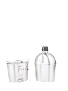 Muestra gratuita de cantimplora de lujo CE con taza de 1/1.3L, botella de agua deportiva para camping y senderismo. - Product Image 4