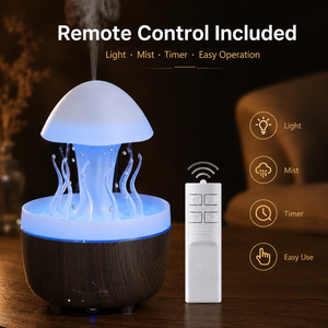 Nuovo Diffusore a Nuvola di Pioggia Ricaricabile 2026, Umidificatore Portatile a Goccia d'Acqua da 250ml con Telecomando - Product Image 2
