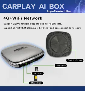 Nhà Máy applepie mini siêu Carplay ai hộp 3 trong 1 USB Dongle Android tự động không dây phổ mô-đun Xe ma thuật streaming ai hộp