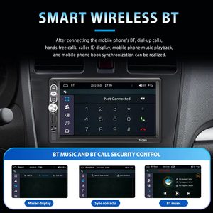 Stock UE - Autoradio Podofo 7'' 1 Din avec Carplay et Android Auto - Lecteur MP5 1 Din - Bluetooth, FM, Égaliseur, Entrée Auxiliaire + Micro - Product Image 4