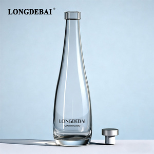 Botella de vidrio vacía transparente de 330ml 500ml para agua mineral, agua mineral con gas y bebidas, con tapa de rosca, en stock - Product Image 5