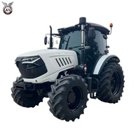Tractor Agrícola 4x4 de 100-140HP con Motor Potente, Transmisión Automática, Resistente, Adaptable a Diversos Suelos, Multiusos