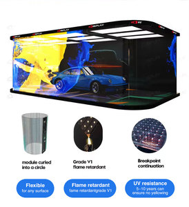 Ultra High Transparency Thin 6.25 P3.91 Holographic Transparent LED Display Screen Flexible <b>Film</b> P6.25 Ultra Thin Design Adds Mi - Product Image 2