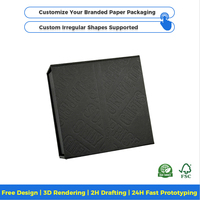 Caja de Regalo Redonda de Cartón Corrugado OEM, Empaque con Logotipo en Relieve, Cartón Biodegradable para Empacar Alimentos y Productos de Belleza