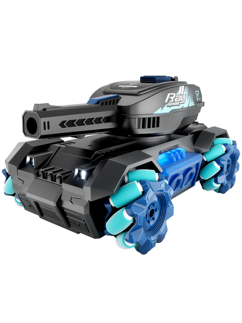 Tank Water Shooting Spray Stunt Light Music Car Toy Dual Remote Control Battle tank