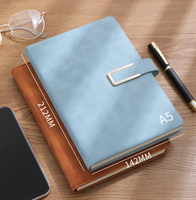 Promotion en gros : Carnet de notes A5 personnalisé en cuir PU thermocollé, couverture rigide, de haute qualité, pour bureau et affaires, idéal comme cadeau.