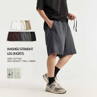 INFLATION Short de teinture de vêtement droit personnalisé hommes coton Streetwear Shorts en coton hommes