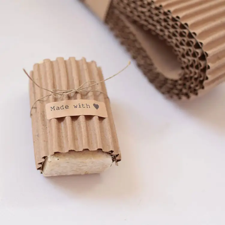 Eco-friendly Biodegradable creative soap packaging shipping supplies Honeycomb Kraft Paper Corrugated Wrap