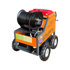 Nueva Hidrolavadora de Alta Presión con Motor de Gasolina de Dos Cilindros, Bomba de 20 bar y 41 lpm con <span class=keywords><strong>Manguera</strong></span> de 50 Metros - Product Image 1