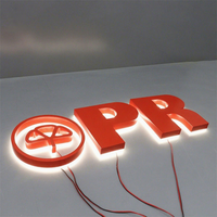 Enseigne lumineuse LED extérieure, lettres publicitaires personnalisées, enseignes de magasin sur mesure, panneau publicitaire pour entrée
