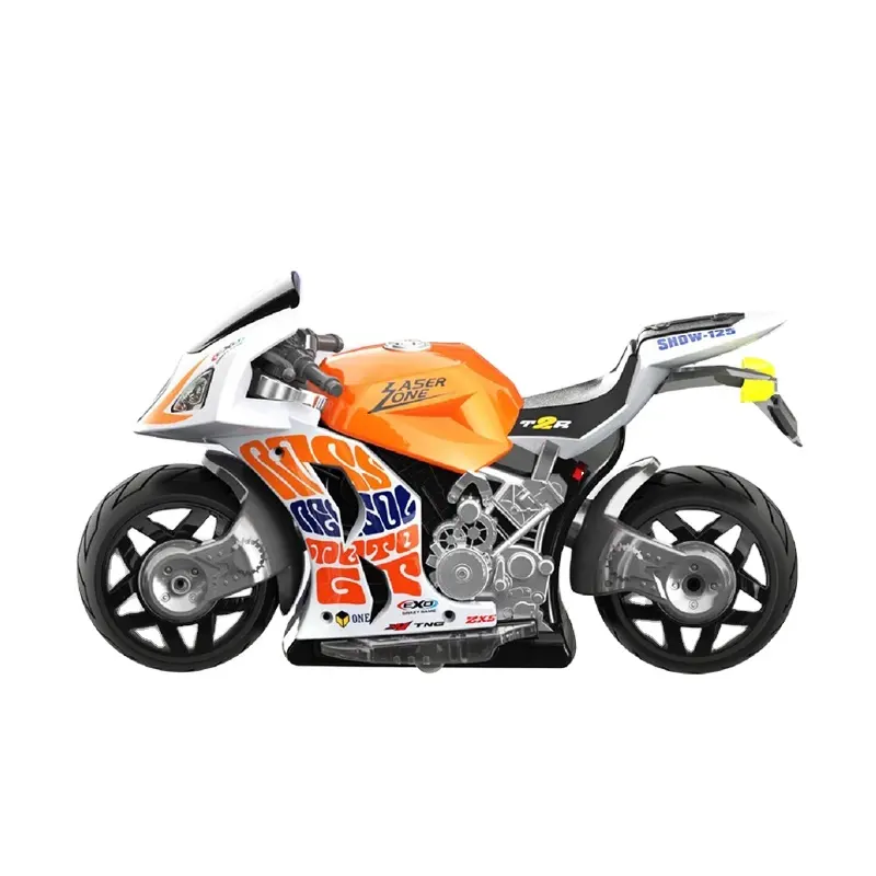 Racing game 4D remote control simulation rc drift motorcycle for kids