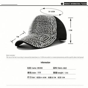 Gorras de Béisbol con Diamantes de Imitación para Chicas, Venta al Por Mayor, Moda, Gran Venta - Product Image 2