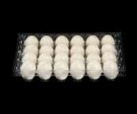 Barquette à œufs de caille en plastique PET transparente à 18, 24, 30 alvéoles, boîte à œufs jetable à 6, 12, 20 cellules, barquette d'emballage pour œufs de caille