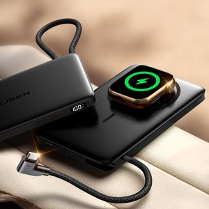 LISEN 2026 4 in 1 พาวเวอร์<span class=keywords><strong>แบ</strong></span>งค์แม่เหล็กพร้อมสาย USB C ใน<span class=keywords><strong>ต</strong></span>ัว ความจุ 10000mAh เครื่องชาร์จพกพา<span class=keywords><strong>แบ</strong></span>บเร็วสำหรับ iPhone 17 16 15 ซีรีส์ และ <span class=keywords><strong>Apple</strong></span> <span class=keywords><strong>Watch</strong></span> - Product Image 1