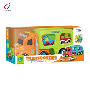 Chengji – <span class=keywords><strong>tracteur</strong></span> de transport en plastique, jouets, transporteur inertiel, friction coulissante, <span class=keywords><strong>camion</strong></span> de <span class=keywords><strong>dessin</strong></span> <span class=keywords><strong>animé</strong></span> avec lumière de musique - Product Image 5