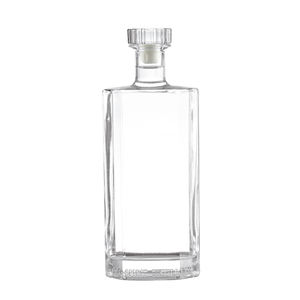 Bouteille en verre à col plat en cristal de 500ml personnalisée pour jus de <span class=keywords><strong>liqueur</strong></span> vin vodka whisky tequila gin rhum et <span class=keywords><strong>liqueur</strong></span> pour <span class=keywords><strong>cognac</strong></span> - Product Image 3
