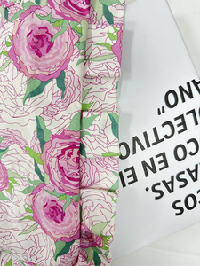 2024 Design Original 100% Coton <span class=keywords><strong>Flora</strong></span> Imprimé Avec Fermeture Éclair et Poche Sacs Fourre-Tout Réversibles - Product Image 6