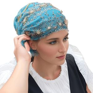 Pañuelo Hijab Tradicional Musulmán para Mujer, Elegante, de Color Sólido, con Encaje, Ecológico, Transpirable, para Todas las Temporadas - Product Image 3