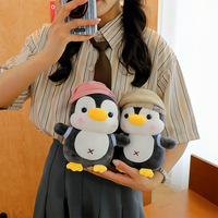 Nouveau Sac à Dos de Voyage Pingouin Mignon en Peluche, Figurine Transformable Thème Aquarium - Cadeau pour Enfants en Polyester 14