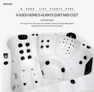 Luxuriöser <span class=keywords><strong>Swim</strong></span> <span class=keywords><strong>Spa</strong></span> Whirlpool Außen-<span class=keywords><strong>Spa</strong></span>-Pool Endlos-Schwimmbecken Dual-Zone Fiberglas-Swimmingpool - Product Image 4