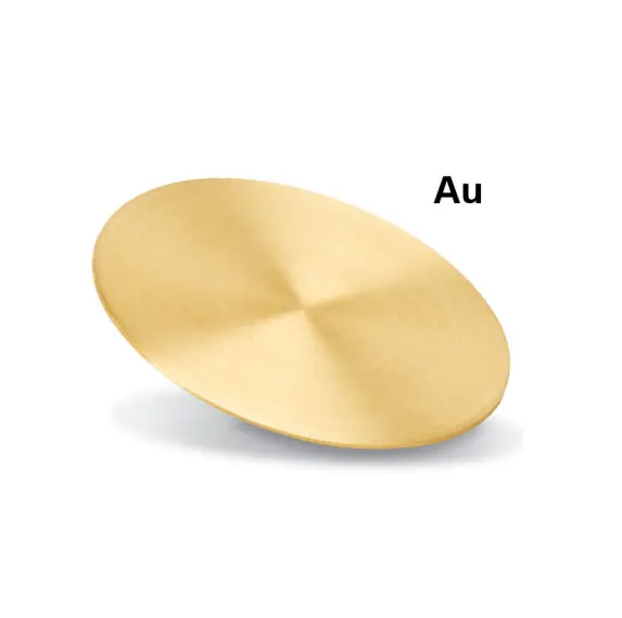Recubrimiento de pulverización de magnetrón, objetivo blanco Au, precio de 99.99%, oro, Au