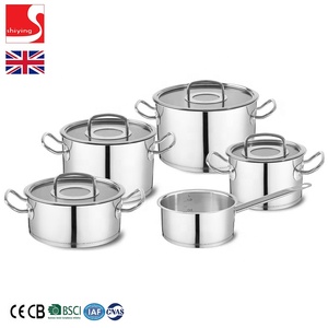 SY-Kitchenware Casseroles en acier inoxydable Poignées en bakélite résistantes à la chaleur Lot de 3 <span class=keywords><strong>Induction</strong></span> 2.5 <span class=keywords><strong>litres</strong></span> Argent - Product Image 3