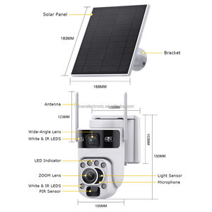 Caméra PTZ <span class=keywords><strong>solaire</strong></span> UBox 637-6M-20X avec zoom 20X, <span class=keywords><strong>WiFi</strong></span> 4G, capteur CMOS 6MP, étanche IP67, audio bidirectionnel, cloud, garantie 1 an - Product Image 6