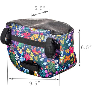 <strong>Kids</strong> Bike Basket, Durable Front Frame Bicycle &amp; <strong>Scooter</strong> Basket Bag, Waterproof Fabric Bicycle Handlebar Bag for Boys, Girls