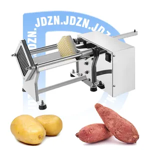 French Fry Cutter with Blades Professional Potato Slicer with No-Slip Suction Base Onion Chipper