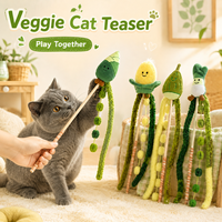 Jouet pour chat en forme de légumes, 4 styles, avec clochette en peluche et queue moelleuse, pour la poursuite et le saut, maïs et oignon, 55 cm