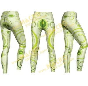 73% Polyester 27% Spandex Sexy Vrouwen Leggings Custom Design Sublimatie, Fitness Leggings