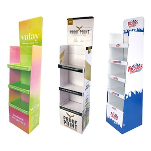 ชั้นแสดงขนมขบเคี้ยวกระดาษแข็งสำหรับแสดงอาหารดีไซน์ฟรี - Product Image 1