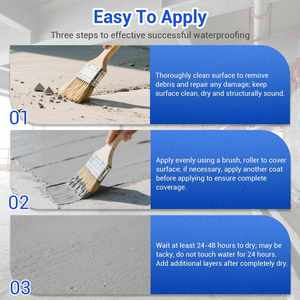 Enduit d'étanchéité polyuréthane écologique, durable et imperméable pour toitures, murs, piscines - Utilisation intérieure/extérieure, réparation de fuites haute résistance - Product Image 3