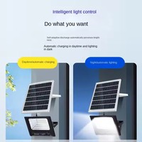 Projecteurs solaires LED étanches haute puissance avec capteur et télécommande pour jardin, rue et lieux extérieurs