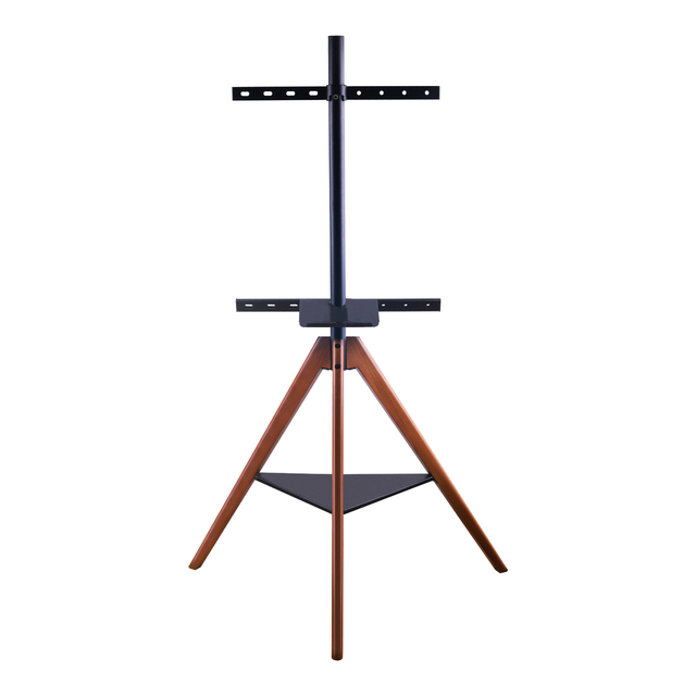 Height Adjustable Artistic Easel Tripod Wooden Floor Standing Mounted Rotating Tv Stand for Home and Office